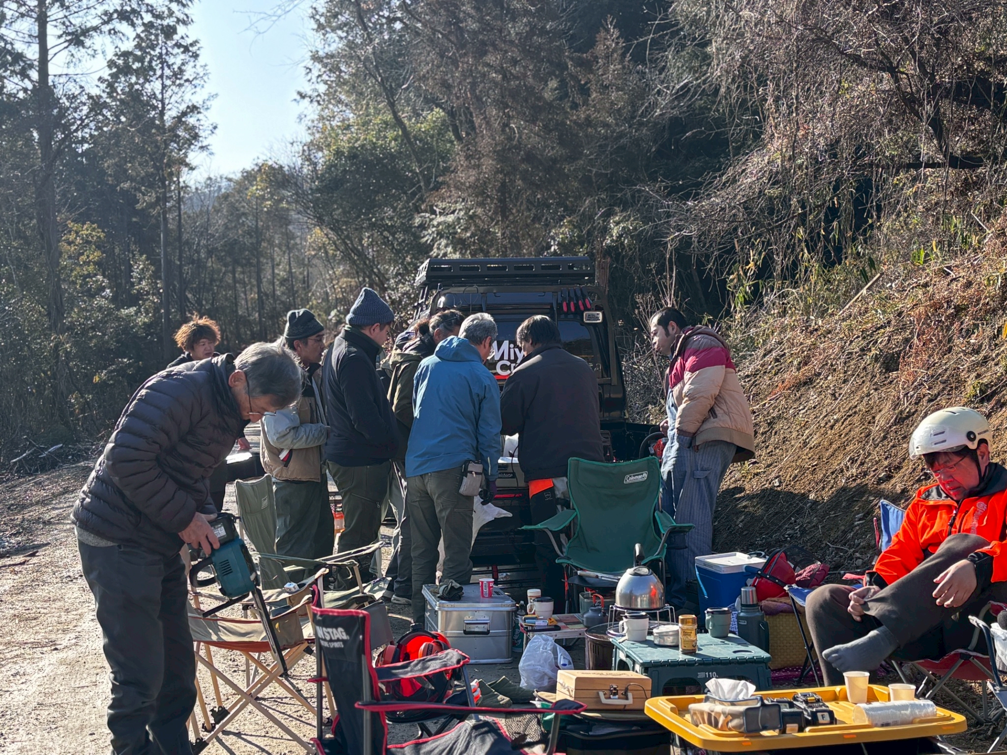 猪名川町薪ストーブユーザーによる森林整備ボランティア